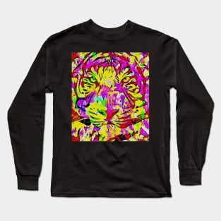 Tie dye tiger Long Sleeve T-Shirt